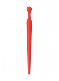 Красный силиконовый уретральный плаг - 10 см. - ToyFa - купить с доставкой в Димитровграде