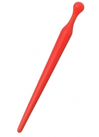 Красный силиконовый уретральный плаг - 10 см. - ToyFa - купить с доставкой в Димитровграде