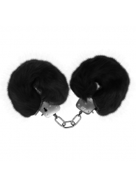 Черные меховые наручники Love с ключиками - Baile - купить с доставкой в Димитровграде