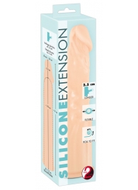 Телесная насадка-удлинитель Silicone Extension - 19 см. - Orion - в Димитровграде купить с доставкой
