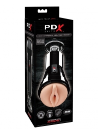 Телесный вибромастурбатор-вагина Cock Compressor Vibrating Stroker - Pipedream - в Димитровграде купить с доставкой