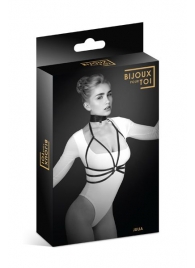 Черная упряжь на грудь Julia - Bijoux Pour Toi - купить с доставкой в Димитровграде