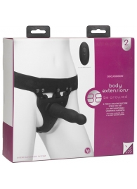 Черный полый вибрострапон Body Extensions BE Aroused - 17,78 см. - Doc Johnson - купить с доставкой в Димитровграде