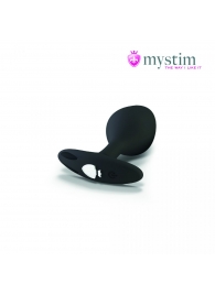 Черная пробка Mystim Rocking Vibe S с возможностью подключения к электростимулятору - 9,7 см. - MyStim - купить с доставкой в Димитровграде