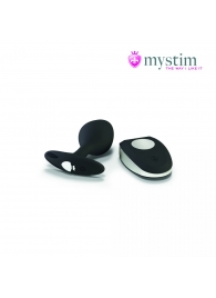 Черная пробка Mystim Rocking Vibe S с возможностью подключения к электростимулятору - 9,7 см. - MyStim - купить с доставкой в Димитровграде
