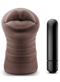 Коричневый мастурбатор-ротик Renee - Blush Novelties - в Димитровграде купить с доставкой