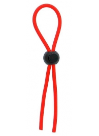 Красное эрекционное лассо с одной бусиной-утяжкой STRETCHY THIN LASSO - Dream Toys - в Димитровграде купить с доставкой