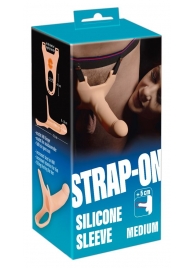 Силиконовый полый страпон на ремнях Silicone Strap-on - 16 см. - Orion - купить с доставкой в Димитровграде