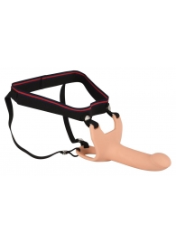 Силиконовый полый страпон на ремнях Silicone Strap-on - 16 см. - Orion - купить с доставкой в Димитровграде