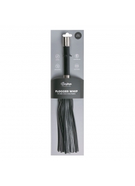 Черная плеть Easytoys Flogger With Metal Grip - 38 см. - Easy toys - купить с доставкой в Димитровграде