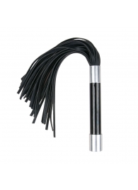 Черная плеть Easytoys Flogger With Metal Grip - 38 см. - Easy toys - купить с доставкой в Димитровграде