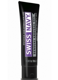 Возбуждающий гель-лубрикант на водной основе Sensual Arousal Lubricant - 10 мл. - Swiss navy - купить с доставкой в Димитровграде