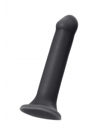 Черный фаллос на присоске Silicone Bendable Dildo XL - 20 см. - Strap-on-me - купить с доставкой в Димитровграде