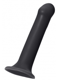 Черный фаллос на присоске Silicone Bendable Dildo XL - 20 см. - Strap-on-me - купить с доставкой в Димитровграде