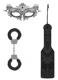 Черный игровой набор Introductory Bondage Kit №4 - Shots Media BV - купить с доставкой в Димитровграде