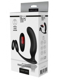 Черный массажер простаты REMOTE P-PLEASER - Dream Toys - в Димитровграде купить с доставкой