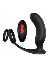 Черный массажер простаты REMOTE P-PLEASER - Dream Toys - в Димитровграде купить с доставкой