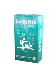 Презервативы SPRING BUBBLES с пупырышками - 12 шт. - SPRING - купить с доставкой в Димитровграде