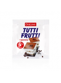 Пробник гель-смазки Tutti-frutti со вкусом тирамису - 4 гр. - Биоритм - купить с доставкой в Димитровграде