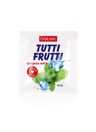 Пробник гель-смазки Tutti-frutti со вкусом мяты - 4 гр. - Биоритм - купить с доставкой в Димитровграде