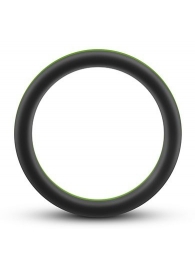 Черно-зеленое эрекционное кольцо Silicone Go Pro Cock Ring - Blush Novelties - в Димитровграде купить с доставкой