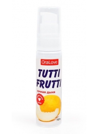 Гель-смазка Tutti-frutti со вкусом сочной дыни - 30 гр. - Биоритм - купить с доставкой в Димитровграде