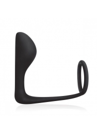 Стимулятор простаты с фиксацией эрекционным кольцом Prostate Gear - BlueLine - в Димитровграде купить с доставкой