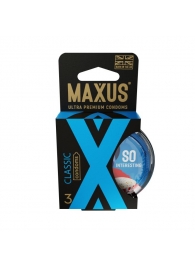 Классические презервативы в пластиковом кейсе MAXUS Classic - 3 шт. - Maxus - купить с доставкой в Димитровграде