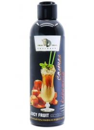 Интимный гель-смазка JUICY FRUIT с ароматом солёной карамели - 200 мл. - БиоМед - купить с доставкой в Димитровграде