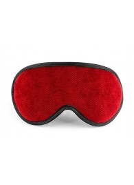 Красная сплошная маска на резиночке с черной окантовкой - БДСМ Арсенал - купить с доставкой в Димитровграде