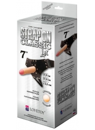 Пояс-трусики с насадкой Classic lux-Duke - 17,5 см. - LOVETOY (А-Полимер) - купить с доставкой в Димитровграде
