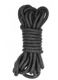 Черная веревка Do Not Disturb - 5 м. - Lola Games - купить с доставкой в Димитровграде