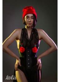 Зажимы на соски Angelic с красными меховыми шариками - Lola Games - купить с доставкой в Димитровграде