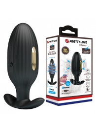 Черная анальная вибропробка с электростимуляцией Jefferson - 9,2 см. - Baile - купить с доставкой в Димитровграде