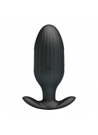 Черная анальная вибропробка с электростимуляцией Jefferson - 9,2 см. - Baile - купить с доставкой в Димитровграде