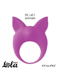 Фиолетовое эрекционное кольцо Kitten Kyle - Lola Games - в Димитровграде купить с доставкой