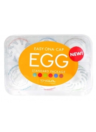 Набор из 6 мастурбаторов Tenga EGG Easy Beat с различным рельефом - Tenga - в Димитровграде купить с доставкой