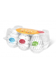 Набор из 6 мастурбаторов Tenga EGG Easy Beat с различным рельефом - Tenga - в Димитровграде купить с доставкой