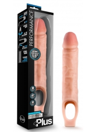 Телесный реалистичный фаллоудлинитель 10 Inch Silicone Cock Sheath Penis Extender - 25,4 см. - Blush Novelties - в Димитровграде купить с доставкой