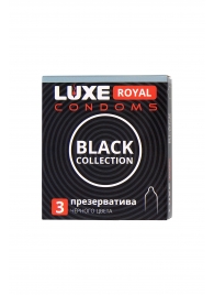 Черные презервативы LUXE Royal Black Collection - 3 шт. - Luxe - купить с доставкой в Димитровграде
