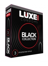 Черные презервативы LUXE Royal Black Collection - 3 шт. - Luxe - купить с доставкой в Димитровграде
