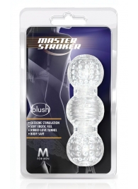 Прозрачный фигурный мастурбатор Master Stroker - Blush Novelties - в Димитровграде купить с доставкой