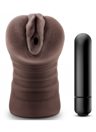 Коричневый мастурбатор-вагина Hot Chocolate Brianna - Blush Novelties - в Димитровграде купить с доставкой