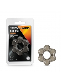 Дымчатое эрекционное кольцо Stay Hard Thick Bead Cock Ring - Blush Novelties - в Димитровграде купить с доставкой
