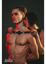 Черный кляп Love Addict на замочке - Lola Games - купить с доставкой в Димитровграде