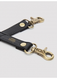 Черный фиксатор для манжет Bound to You Faux Leather Hogtie - Fifty Shades of Grey - купить с доставкой в Димитровграде