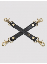 Черный фиксатор для манжет Bound to You Faux Leather Hogtie - Fifty Shades of Grey - купить с доставкой в Димитровграде