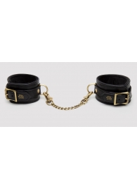 Черные оковы на ноги Bound to You Faux Leather Ankle Cuffs - Fifty Shades of Grey - купить с доставкой в Димитровграде