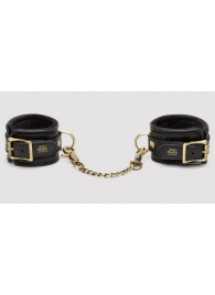 Черные наручники Bound to You Faux Leather Wrist Cuffs - Fifty Shades of Grey - купить с доставкой в Димитровграде