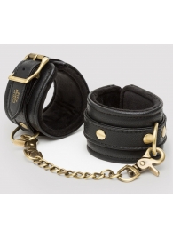Черные наручники Bound to You Faux Leather Wrist Cuffs - Fifty Shades of Grey - купить с доставкой в Димитровграде